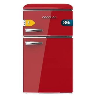 Cecotec Refrigerador Cecotec Bolero Coolmarket 86l Rojo Led Vidrio