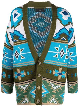 Alanui Vest met print - Groen