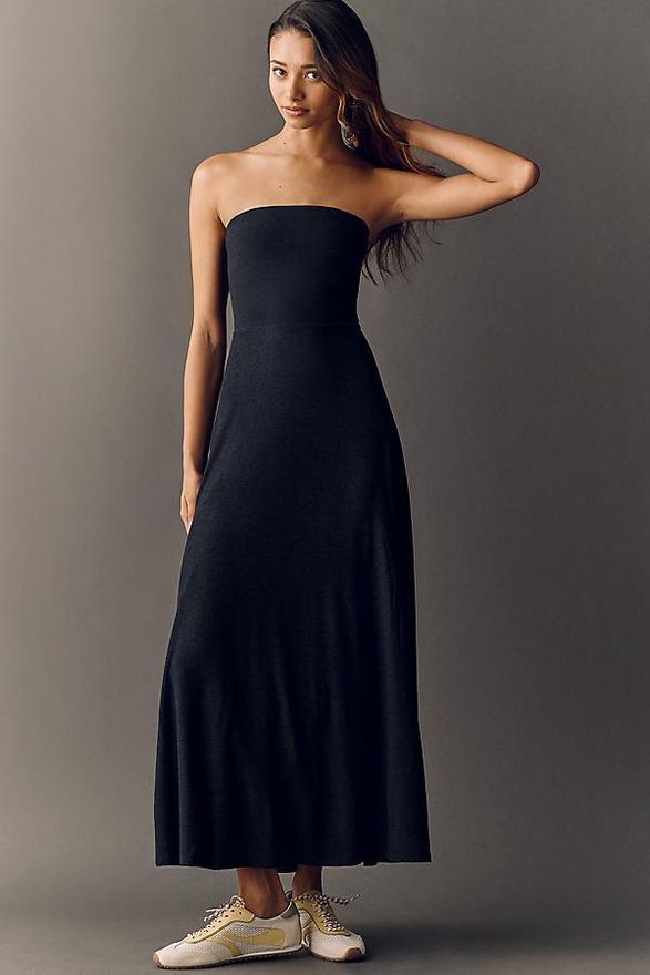 Featherweight Strapless Maxi Dress