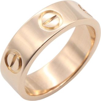 Cartier Love Gold Pink Gold (18K) Band Ring (Pre-Owned)
