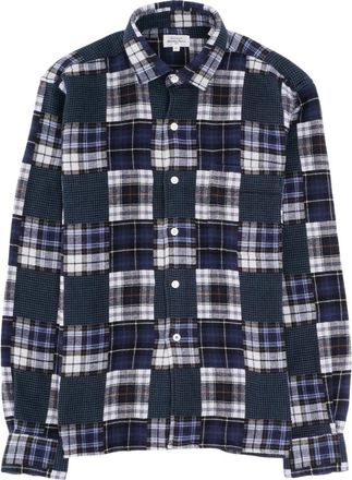 Hartford Jassen, Heren, Veelkleurig, XL, Katoen, Patt Patchwork Check Shirt