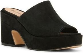 Blondo Montage Platform Mule Sandal in Black Leather at Nordstrom Rack, Size 8.5