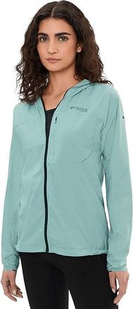 Columbia Khyex Pro Wind Jacket Womens Jacket Crushed Blue : 2XL, Nylon