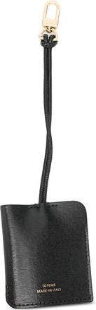 Toteme Sleutelhanger van bewerkt leer - Zwart