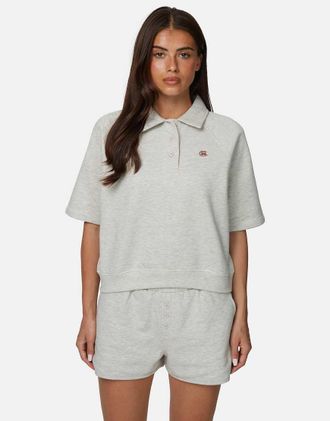 Good For Nothing Monogram Collection - Felpa a maniche corte grigia-Grigio