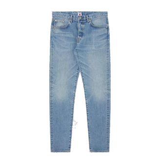 Edwin Slim Tapered Jeans Blauw Licht Gebruikt - Heren - Slim Fit Jeans - Blauw - W31 L32 - Katoen - Jeans