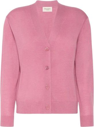 Max Mara Klassieke Vest - Dames - Vesten - Roze - L - Wol - Truien & Vesten