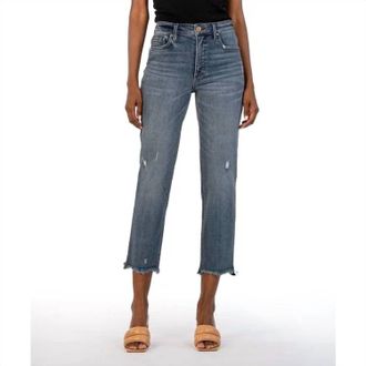 Kut from the Kloth Ripped High Rise Distressed Jeans In Built
