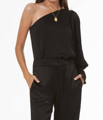Young Fabulous & Broke Reeves One Shoulder Top In Black