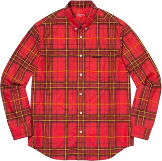 SUPREME Camicia tartan - Rosso