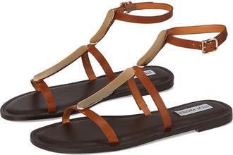Steve Madden Alma Womens Sandals Tan Leather : 8.5 M, Faux Leather