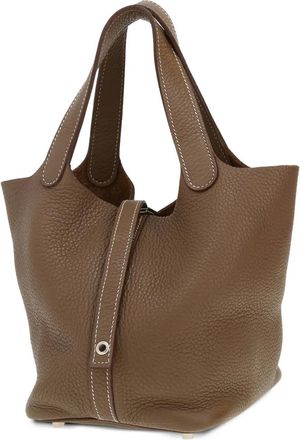 Herm&egrave;s 2011 Picotin 18 leren mini-tas - Bruin