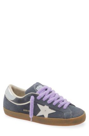 Golden Goose Super-Star Sneaker in Stone Blue/milk/silver at Nordstrom, Size 11Us