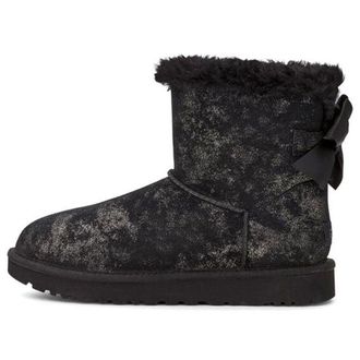 UGG (WMNS) UGG Mini Bailey Bow Glimmer Black 1125795-BLK