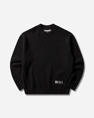 Neighborhood Men s Plain Crewneck Sweater Black