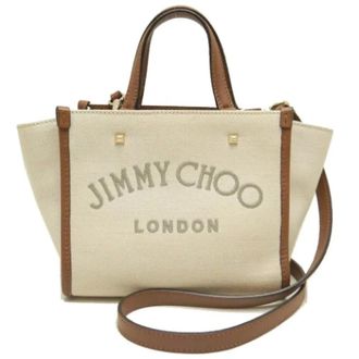 Jimmy Choo London Pre-owned Tela shoulder-bags - - Pre-owned - Donna - Beige - ONE SIZE