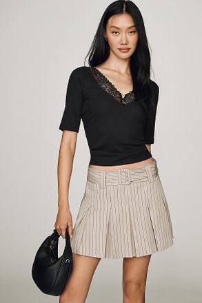 Maeve V-Neck Henley T-Shirt Top