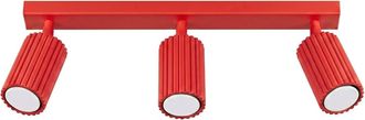 Sollux Lighting Plafone rojo aluminio alt. 16.5 cm