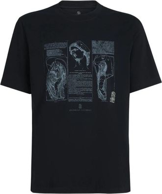 Brunello Cucinelli T-shirts en polos Zwart - Heren - T-shirts - Zwart - S - Tops