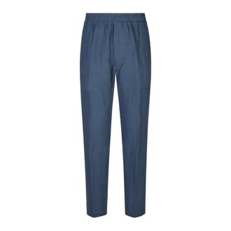 Eleventy Athletic Relax Fit Trousers - male - Eleventy - Slim-fit Trousers - Blue - W40 - Trousers