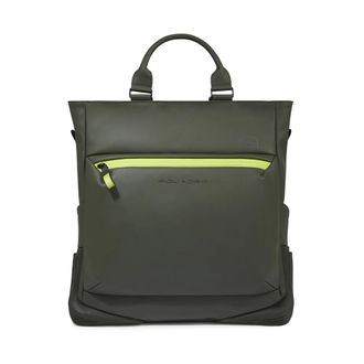 Piquadro Tassen, Heren, Groen, ONE Size, Polyester, Convertible Tote Bag