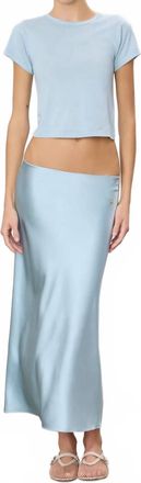 &Eacute;terne Camila Midi Skirt In Dusty Blue
