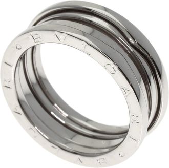 Bulgari White Gold White Gold (18K) Band Ring (Pre-Owned)