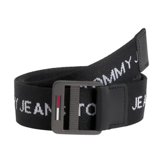 Tommy Hilfiger Belts, male, Black, Size: 100 CM Casual Polyester Belt with Logo