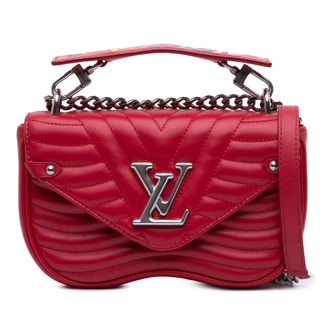 Louis Vuitton Gelaagde Leren Schoudertas