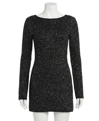 Z Supply La Marca Sequin Mini Dress In Black