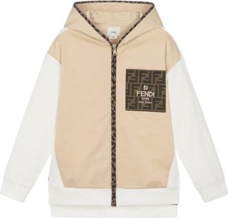 Fendi Stretch Zip Up Top