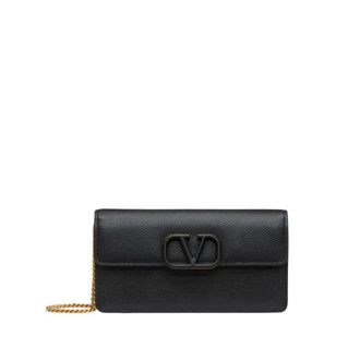 Valentino Garavani Tassen, Dames, Zwart, ONE Size, Portemonnee met band