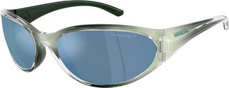 Arnette AN4368 Raven Polarized 303422 Mens Sunglasses Green Size 64