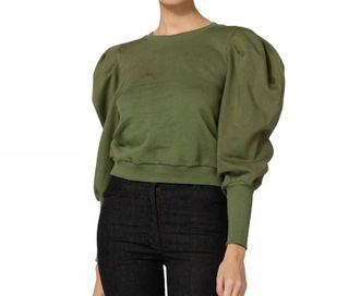 Cleobella Willow Sweatshirt In Army Green