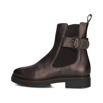 DL Sport Schoenen, Dames, Zwart, 38 EU, Leer, Bronzen Chelsea laarzen voor dames