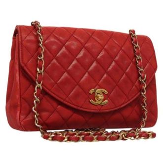 Chanel Pre-owned Leather chanel-bags - Dames - Pre-owned - Rood - Maat: ONE Size Leer