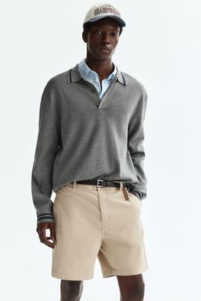 H&M Relaxed Fit Chino Shorts in Beige at Nordstrom, Size 32