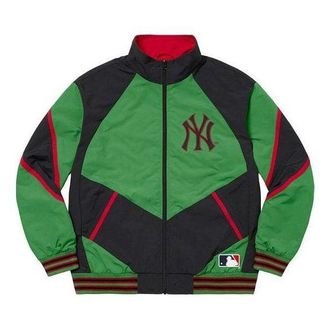 SUPREME x New York Yankees Track Jacket Green Black SUP-FW21-150
