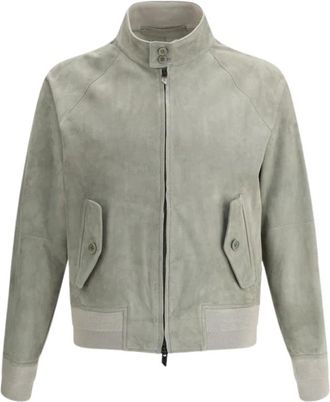 Salvatore Santoro Giacca Bomber in Pelle Scamosciata - - Jackets - Uomo - Grigio - M