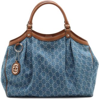 Gucci Pre-owned Gucci Medium GG Denim Sukey Tote Ladies PBSFROHLE1KGO2FD