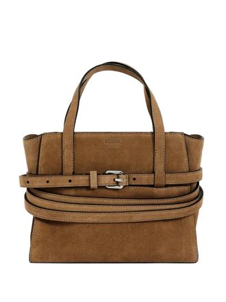 Moschino buckle-fastening tote bag - Brown