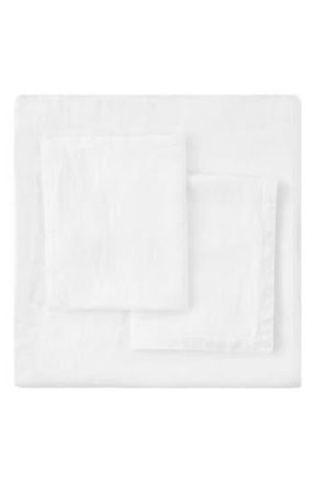 Melange Home Linen Duvet Set in White at Nordstrom Rack, Size Queen