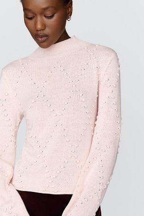 Maeve Cotton Wool Mock Neck Sweater