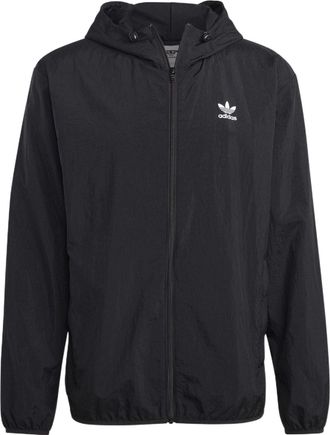 adidas originals Trefoil Essentials Windbreaker Jacket Black IA6362