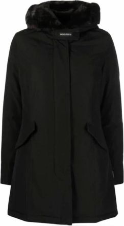 Woolrich Heren, Mantels, Zwart, Maat: L Katoen