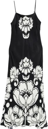 Farm Rio Jurk met bloemenprint - Zwart