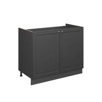 Vicco Mueble Bajo Para Fregadero Fame-line, Antracita-oro Landhaus/antracita, 100 Cm Sin Encimera, Vicco