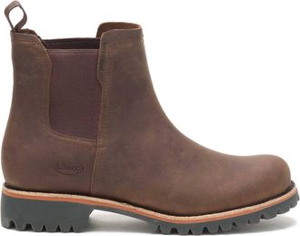 Chaco Womens Fields Chelsea Waterproof Boot In Chestnut Brown