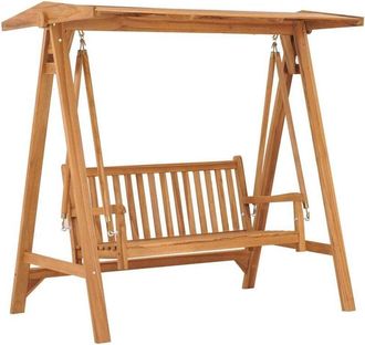 vidaXL Swing Bench 170 cm Solid Teak Wood vidaXL