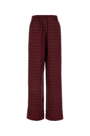 Moschino Geprinte Zijde Broek